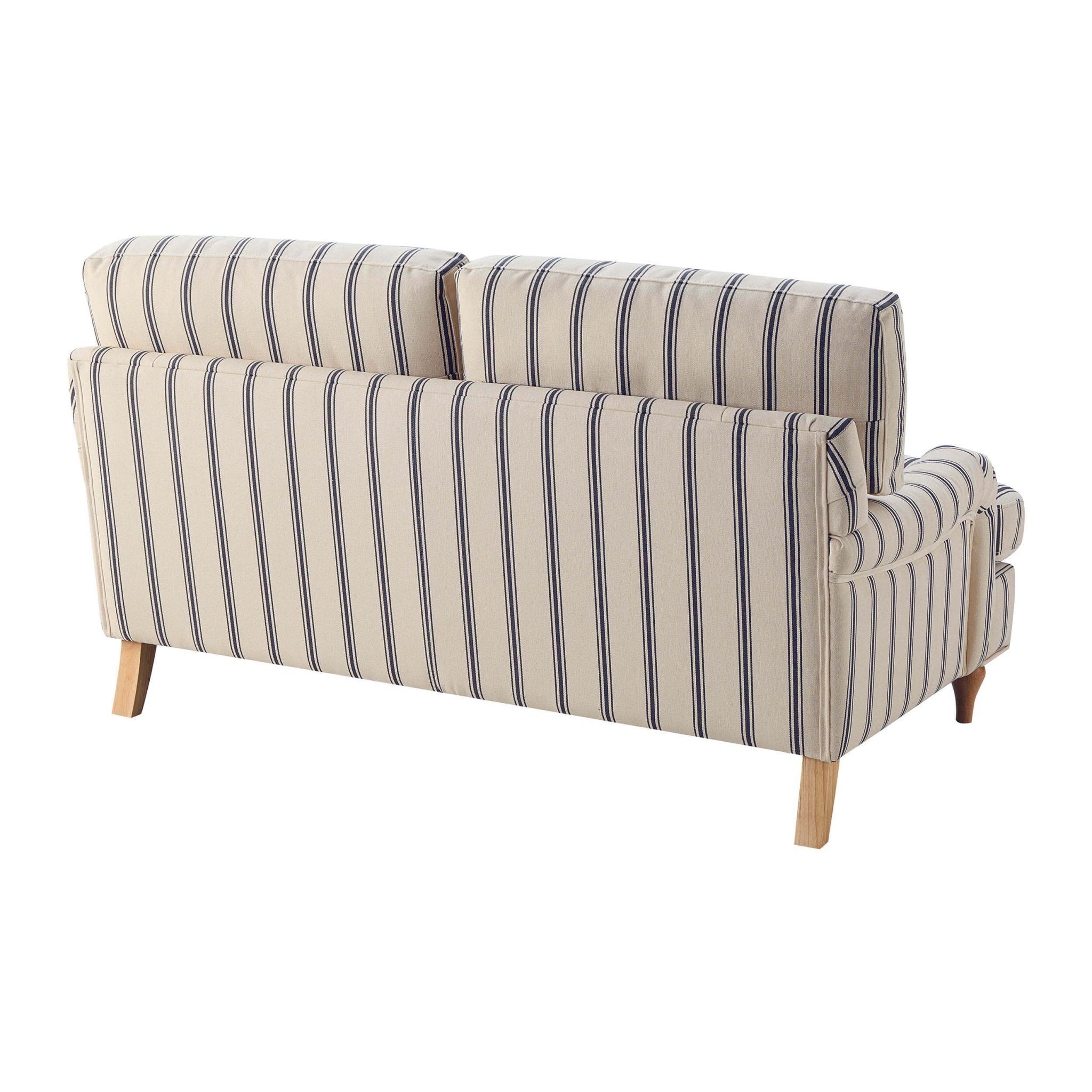 2 Seater Sofa - Blue Stripe – Let our 2 seater sofa from the collection lead the way for simple classic style, timeless elegance, and luxurious comfort