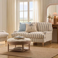 2 Seater Sofa - Blue Stripe – Let our 2 seater sofa from the collection lead the way for simple classic style, timeless elegance, and luxurious comfort