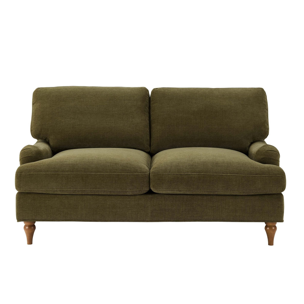 Lover sofa - Chenille olive green - leading the perfect fusion of relaxed style and luxurious comfort.