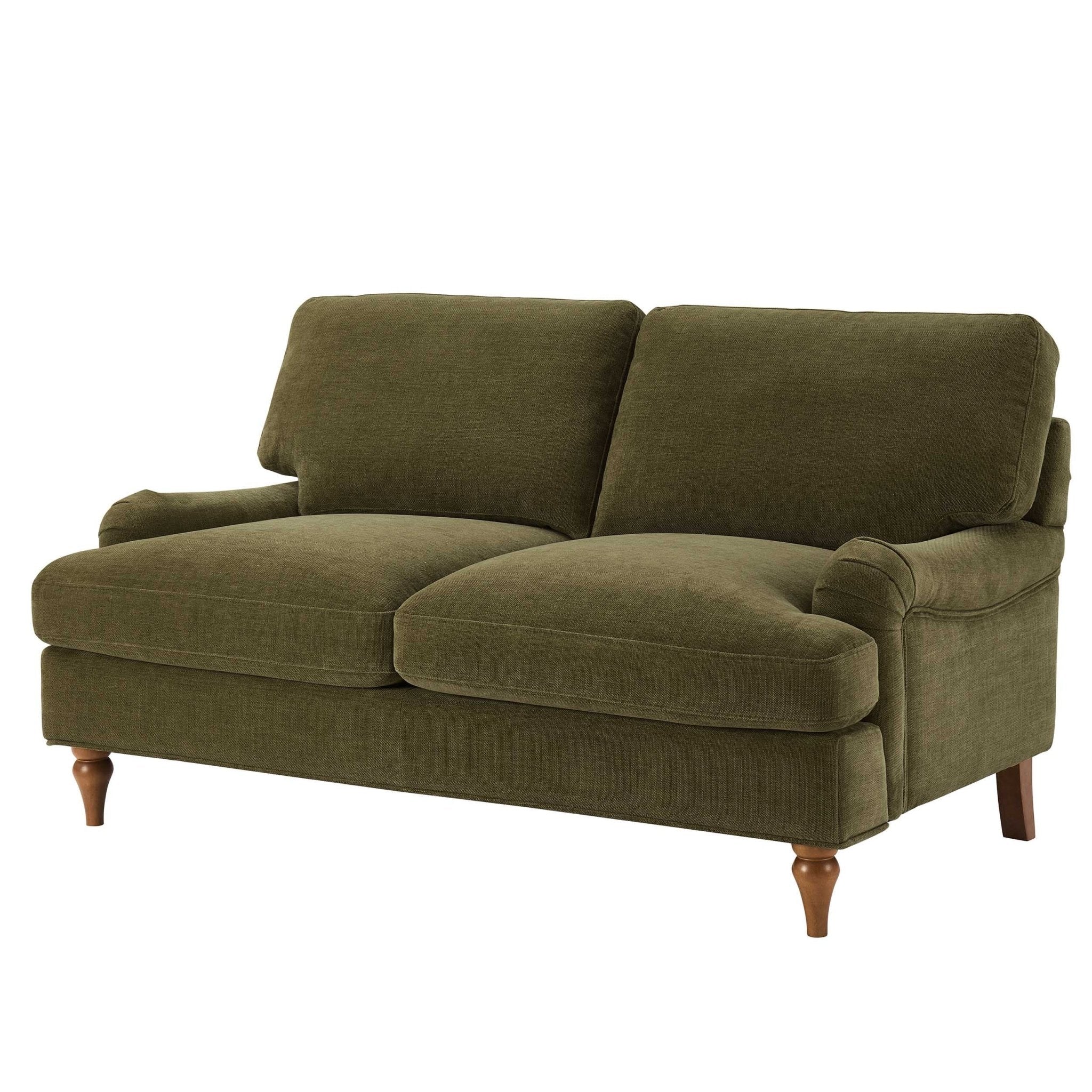 Lover sofa - Chenille olive green - leading the perfect fusion of relaxed style and luxurious comfort.