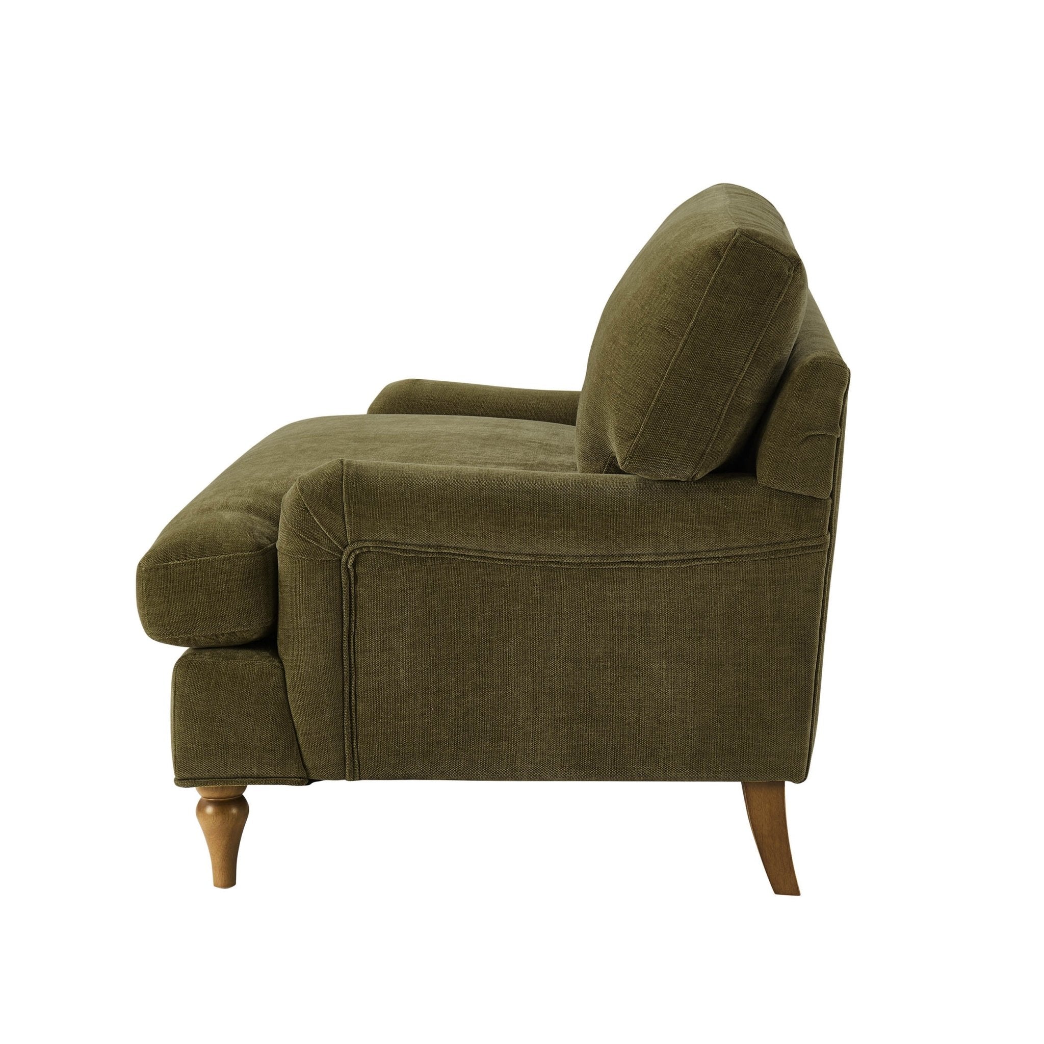 Lover sofa - Chenille olive green - leading the perfect fusion of relaxed style and luxurious comfort.