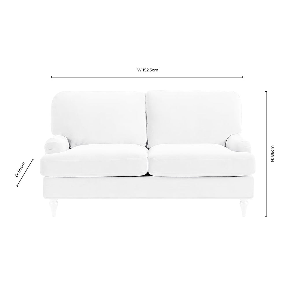 2 Seater Sofa - Blue Stripe – Let our 2 seater sofa from the collection lead the way for simple classic style, timeless elegance, and luxurious comfort