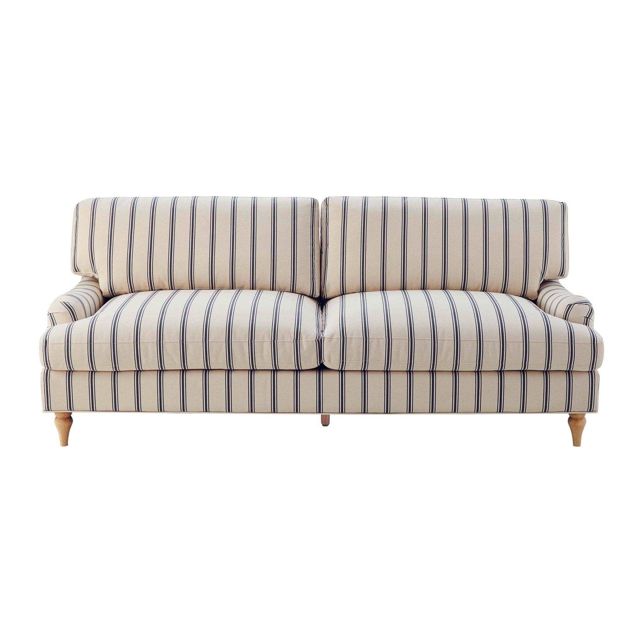 3 Seater Sofa - Blue Stripe – Stunning in its simplicity, the 3 Seater Sofa is the perfect blend of traditional style and irresistibly cosy comfort