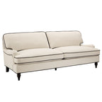 3 Seater Sofa - Cream/Black – Stunning in its simplicity, the 3 Seater Sofa is the perfect blend of traditional style and irresistibly cosy comfort