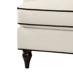 3 Seater Sofa - Cream/Black – Stunning in its simplicity, the 3 Seater Sofa is the perfect blend of traditional style and irresistibly cosy comfort