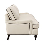 3 Seater Sofa - Cream/Black – Stunning in its simplicity, the 3 Seater Sofa is the perfect blend of traditional style and irresistibly cosy comfort