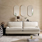 3 Seater Sofa - Cream/Black – Stunning in its simplicity, the 3 Seater Sofa is the perfect blend of traditional style and irresistibly cosy comfort