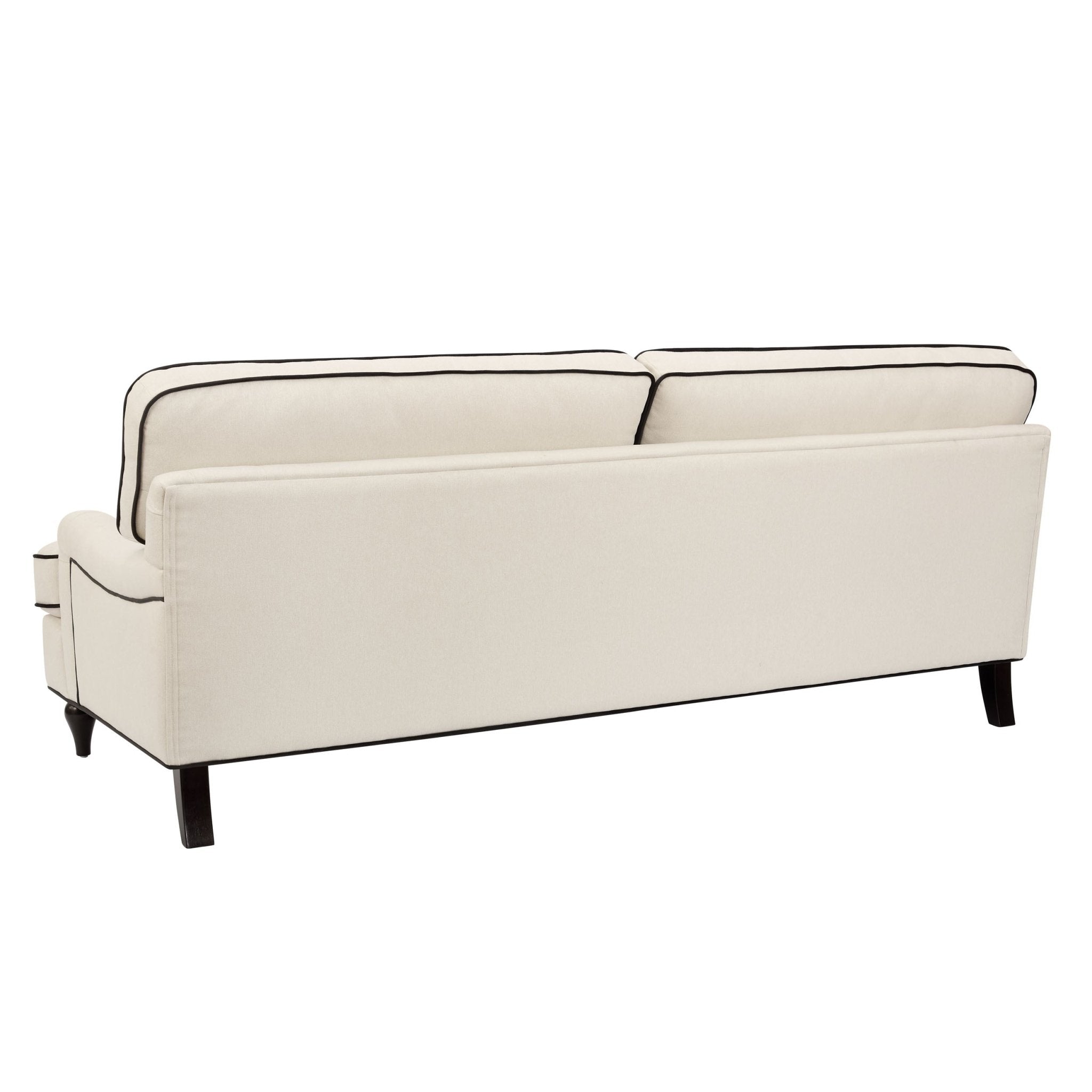3 Seater Sofa - Cream/Black – Stunning in its simplicity, the 3 Seater Sofa is the perfect blend of traditional style and irresistibly cosy comfort