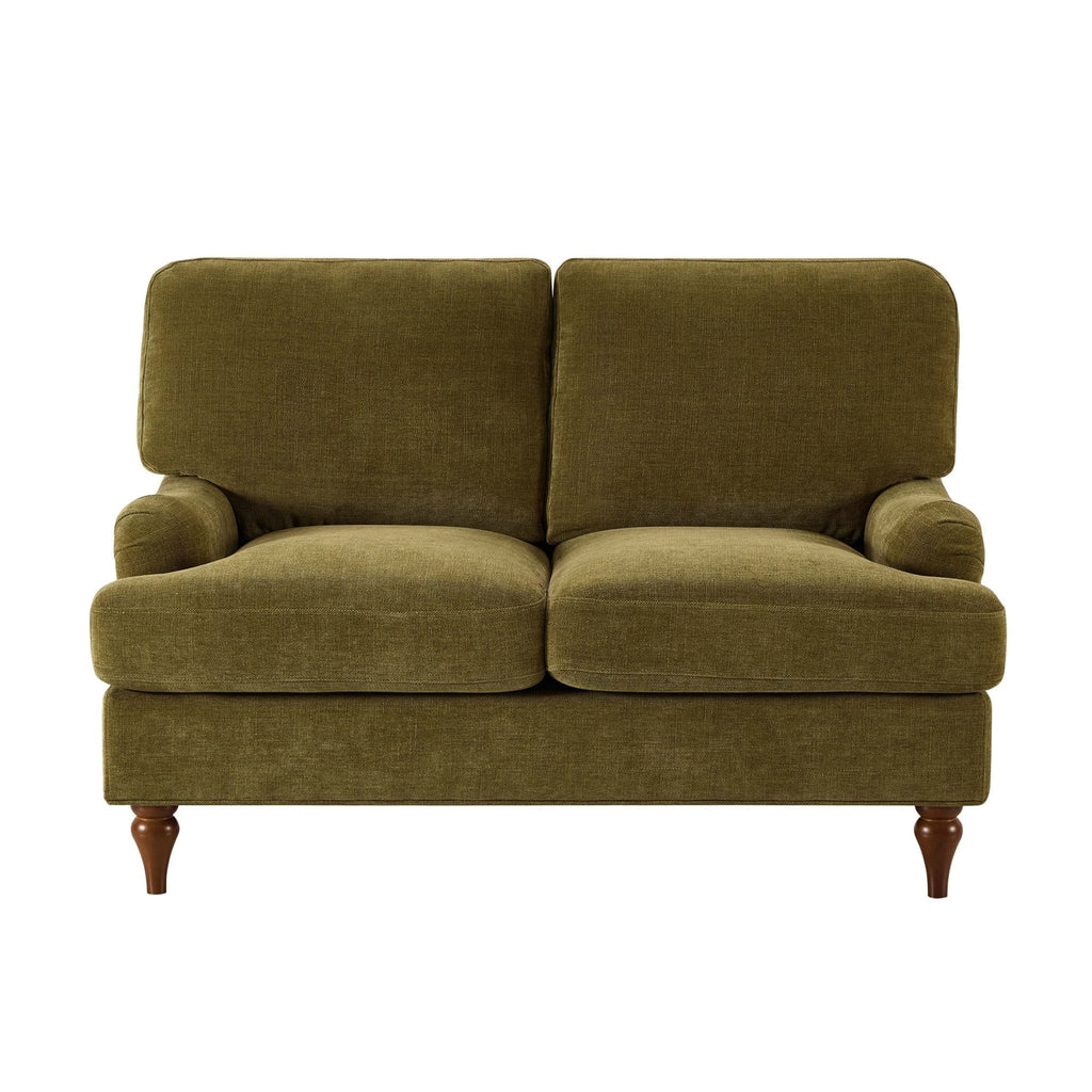 Compact 2 Seater Sofa - Chenille Olive – Add rich colour and clever comfort with the Chenille Olive Compact 2 Seater