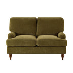 Compact 2 Seater Sofa - Chenille Olive – Add rich colour and clever comfort with the Chenille Olive Compact 2 Seater