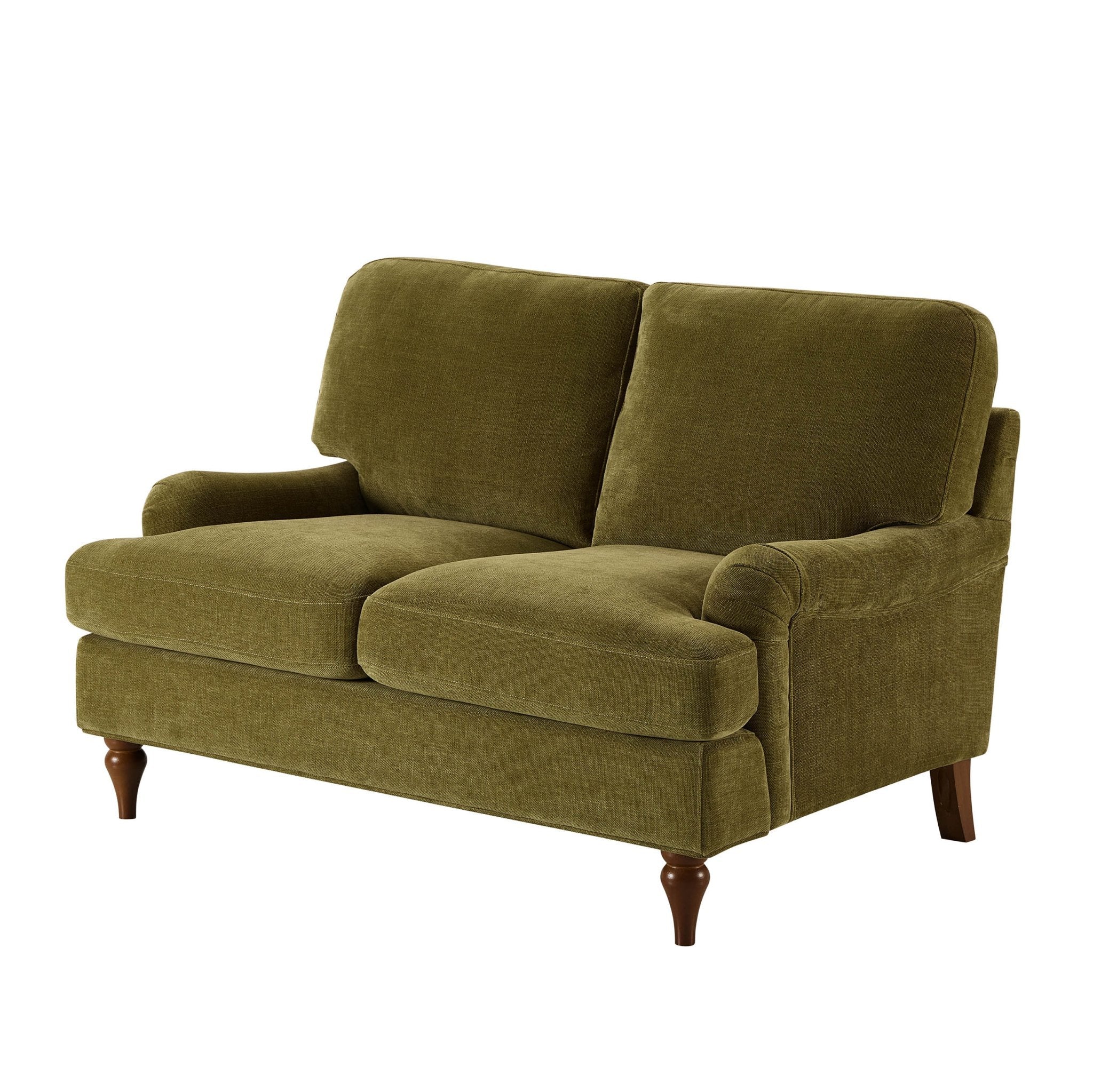 Compact 2 Seater Sofa - Chenille Olive – Add rich colour and clever comfort with the Chenille Olive Compact 2 Seater