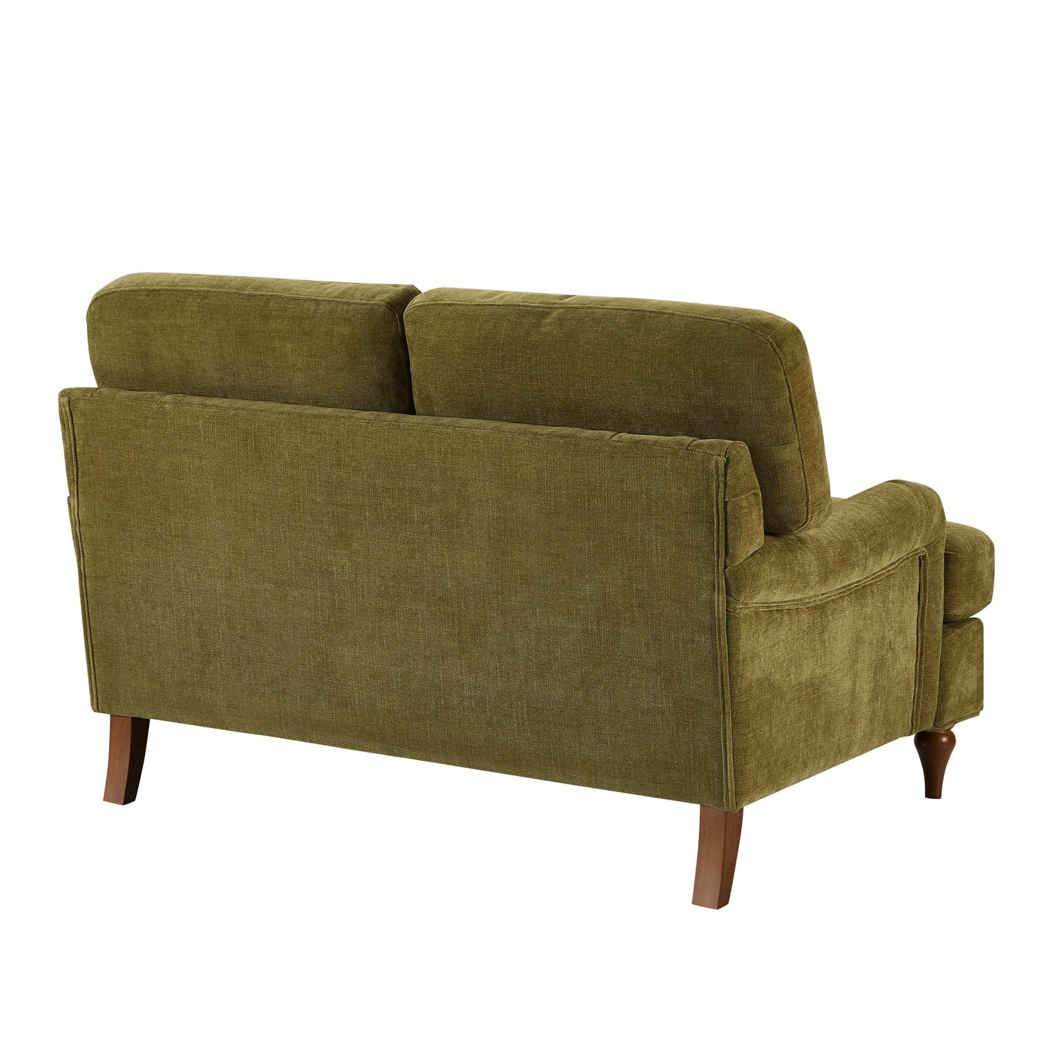 Compact 2 Seater Sofa - Chenille Olive – Add rich colour and clever comfort with the Chenille Olive Compact 2 Seater