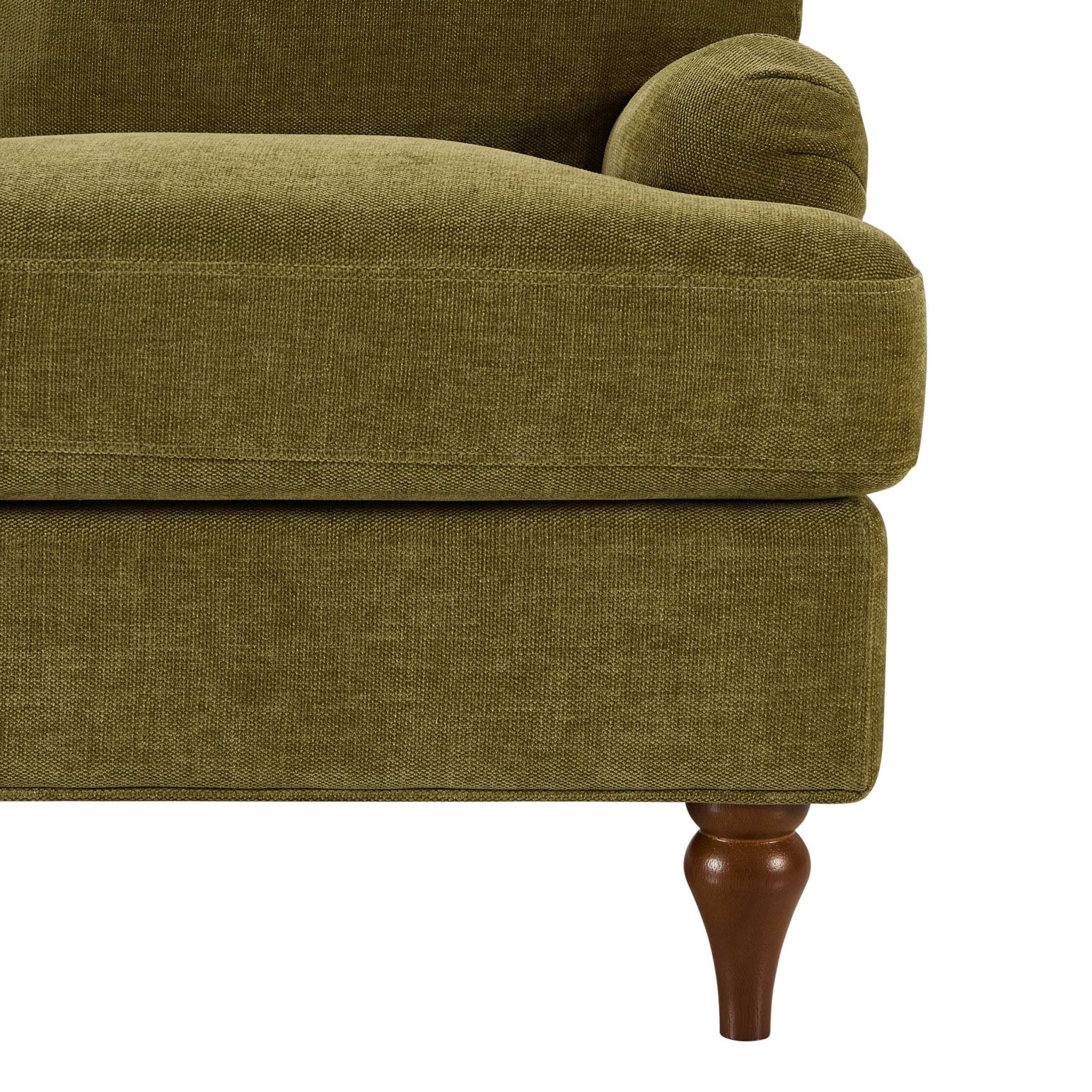 Compact 2 Seater Sofa - Chenille Olive – Add rich colour and clever comfort with the Chenille Olive Compact 2 Seater