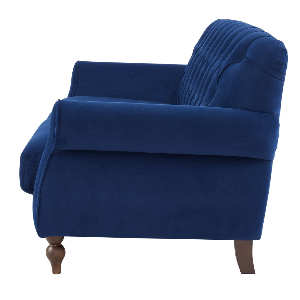 3 Seater Sofa - Royal Blue – The 3-Seater matte velvet sofa in royal blue is the perfect place to stretch out and unwind in style