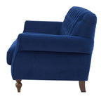 3 Seater Sofa - Royal Blue – The 3-Seater matte velvet sofa in royal blue is the perfect place to stretch out and unwind in style