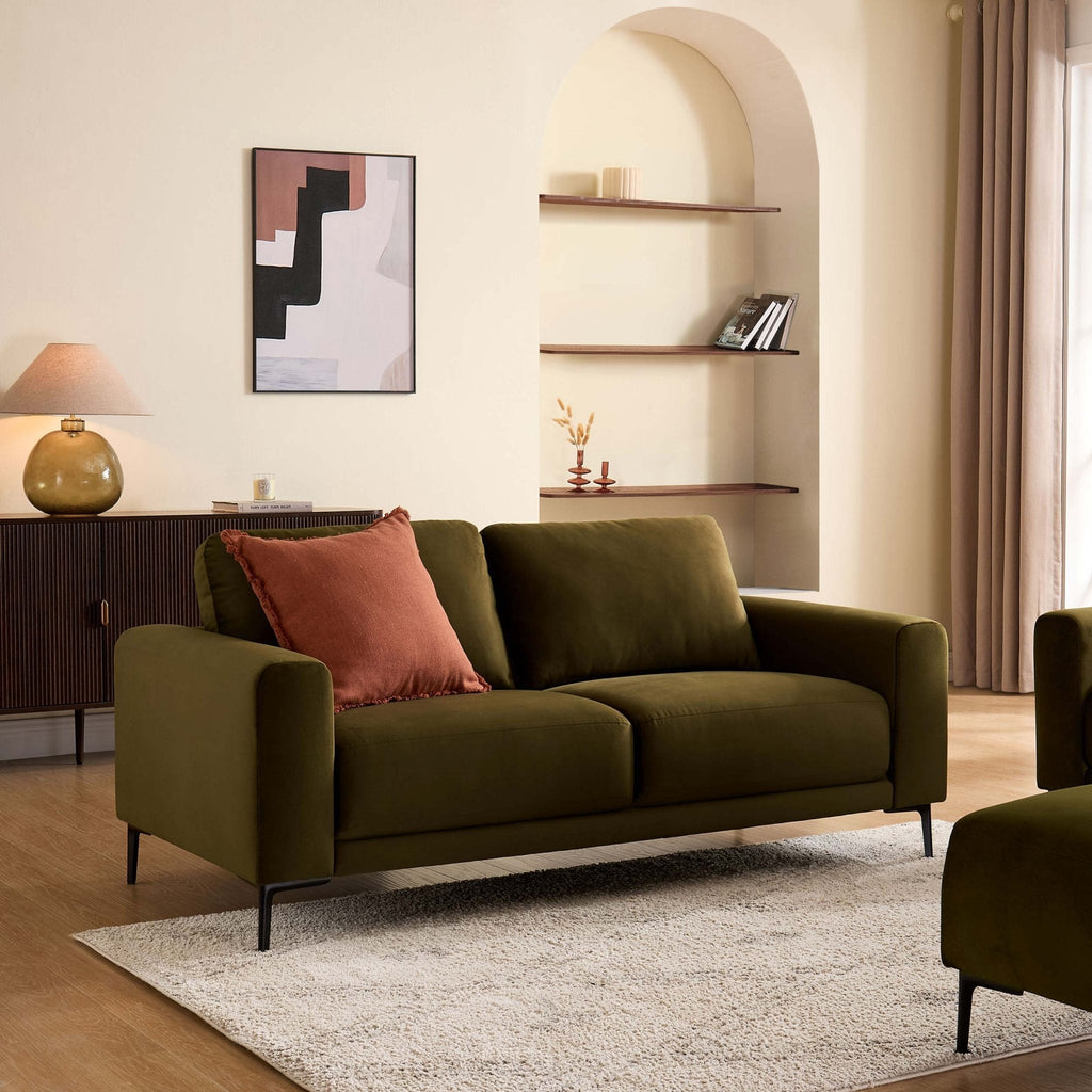 2 Seater Sofa - Rich Green – The 2 seater sofa is effortlessly stylish and just the right size