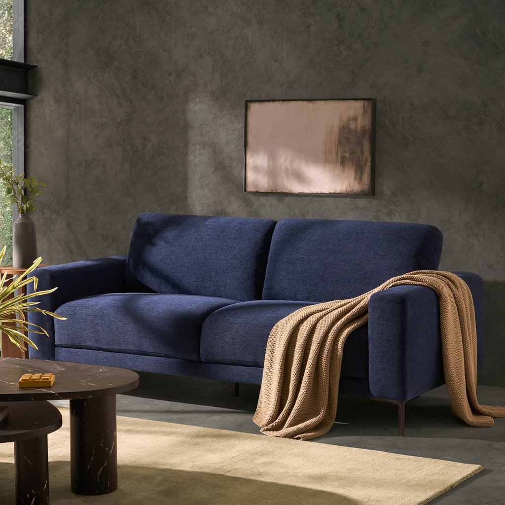 3 Seater Sofa - Chenille Navy – The 3 seater sofa is for stretching out, snuggling up, and everything in between