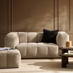 2 Seater Sofa- Chenille Oatmeal – Add a design-led twist to your living room with the 2-Seater Sofa