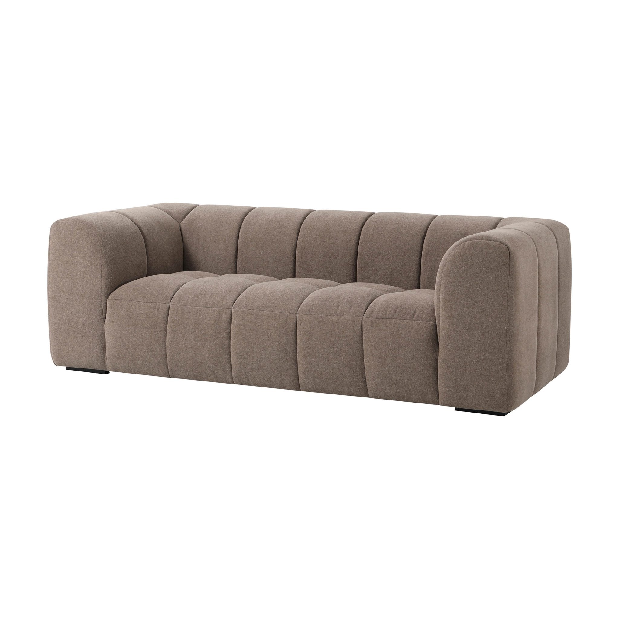 3 Seater Sofa - Chenille Mushroom – Bring the bubble look home with the 3-Seater Sofa