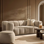 3 Seater Sofa - Chenille Oatmeal – Bring the bubble look home with the 3-Seater Sofa