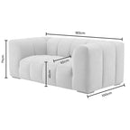 2 Seater Sofa- Chenille Oatmeal – Add a design-led twist to your living room with the 2-Seater Sofa