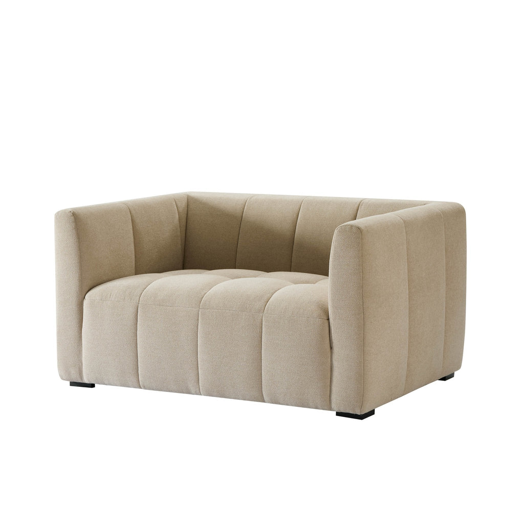 Compact 2 Seater Sofa - Chenille Oatmeal – Bring cosy, contemporary style to smaller spaces with the Chenille Oatmeal Compact 2 Seater
