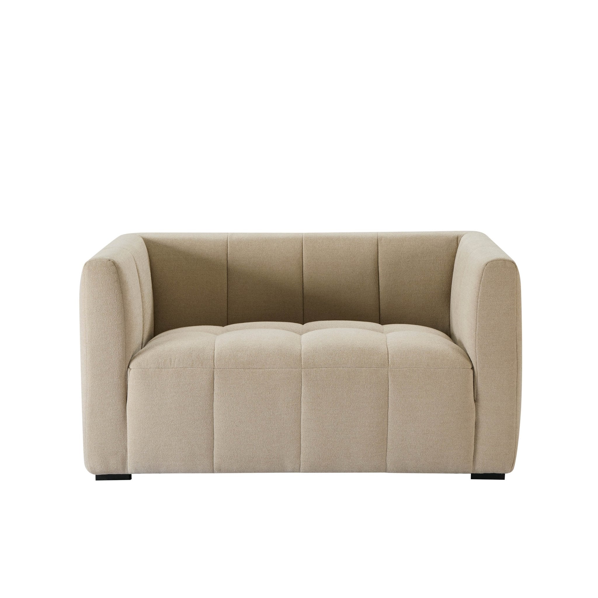 Compact 2 Seater Sofa - Chenille Oatmeal – Bring cosy, contemporary style to smaller spaces with the Chenille Oatmeal Compact 2 Seater