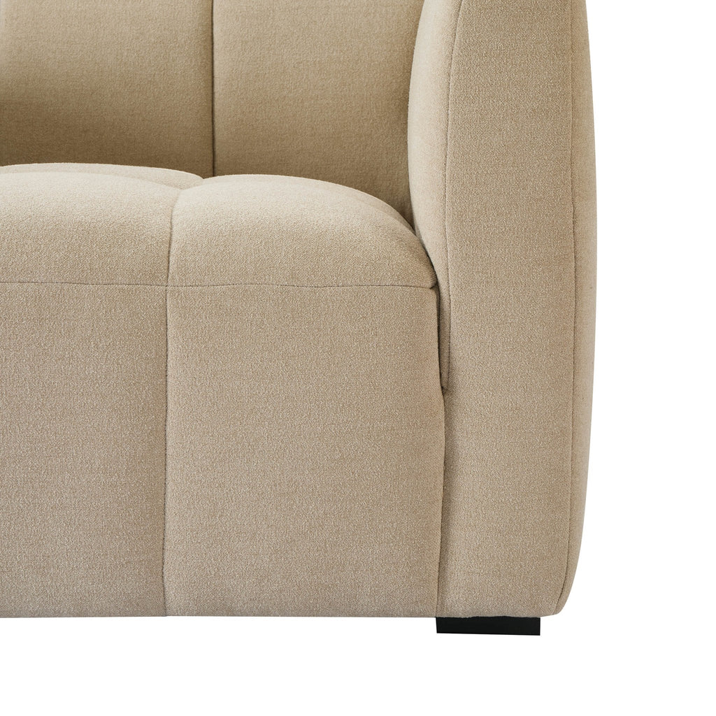 Compact 2 Seater Sofa - Chenille Oatmeal – Bring cosy, contemporary style to smaller spaces with the Chenille Oatmeal Compact 2 Seater