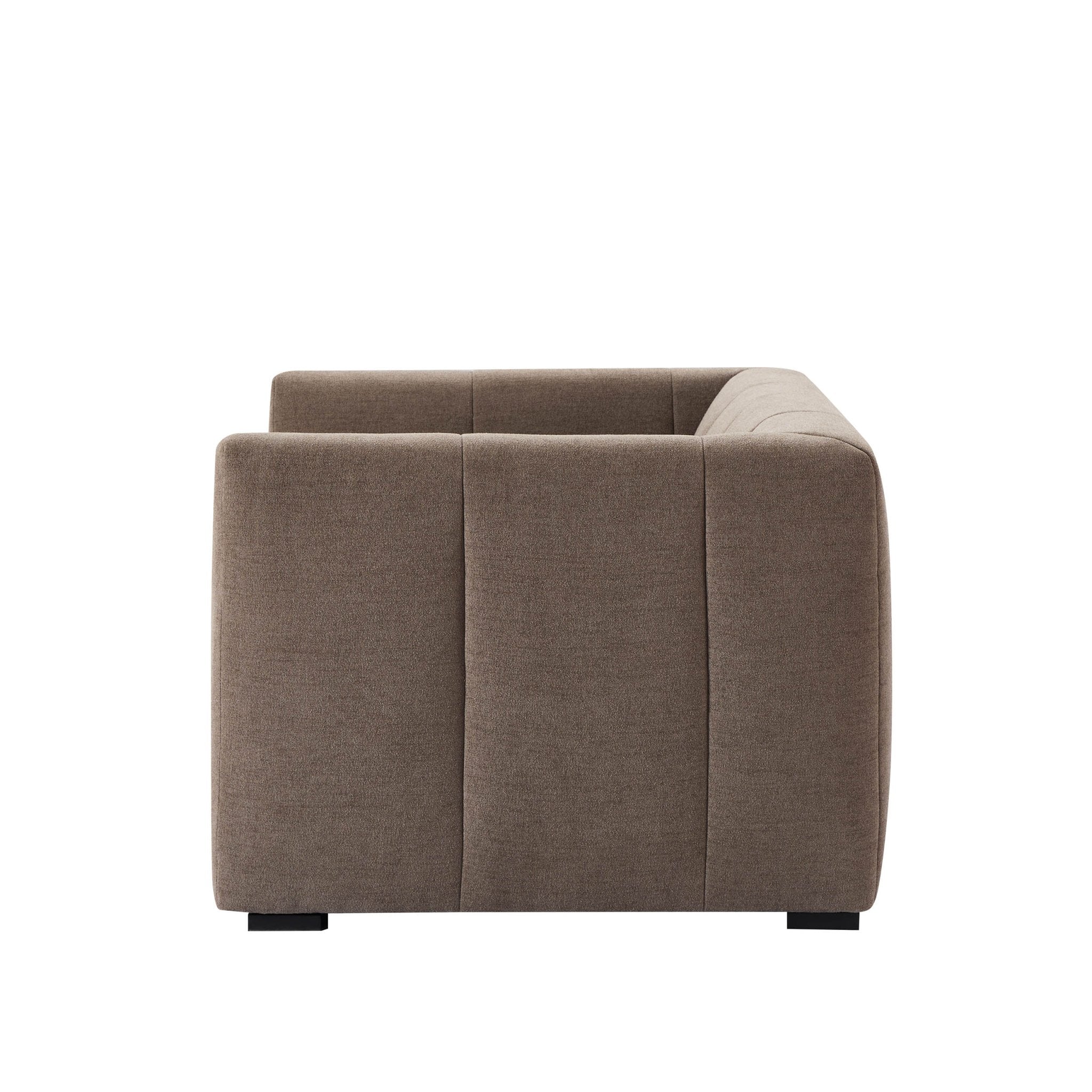 Compact 2 Seater Sofa - Chenille Mushroom – Add a little warmth and comfort to your home with the Chenille Mushroom Compact 2 Seater