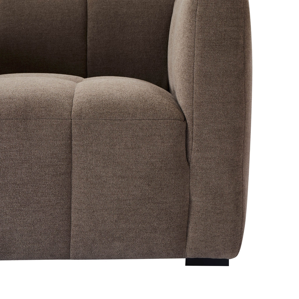 Compact 2 Seater Sofa - Chenille Mushroom – Add a little warmth and comfort to your home with the Chenille Mushroom Compact 2 Seater
