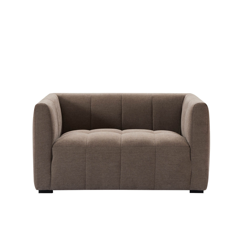 Compact 2 Seater Sofa - Chenille Mushroom – Add a little warmth and comfort to your home with the Chenille Mushroom Compact 2 Seater