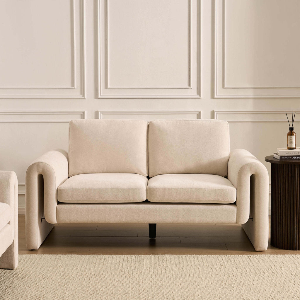 2 Seater Sofa - Chenille Ivory – Classic comfort with a tailored twist – the 2-Seater Sofa is made for easy, everyday