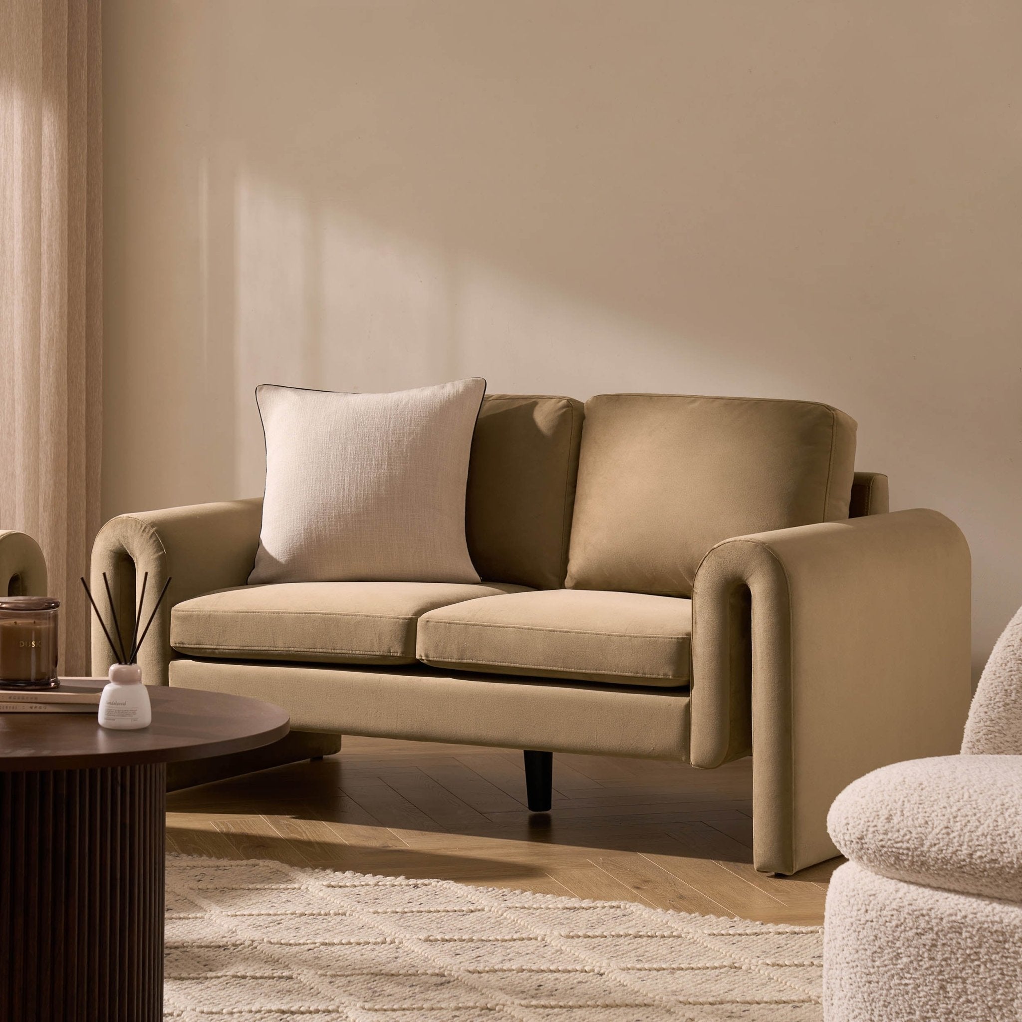 2 Seater Sofa - Latte – Classic comfort with a tailored twist – the 2-Seater Sofa is made for easy, everyday