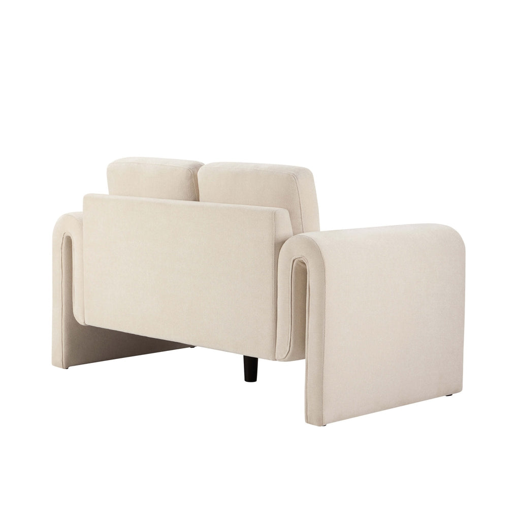 Compact 2 Seater Sofa - Chenille Ivory – Petite in size but full of style, the 2-Seater Compact is ideal for smaller spaces in need of big comfort