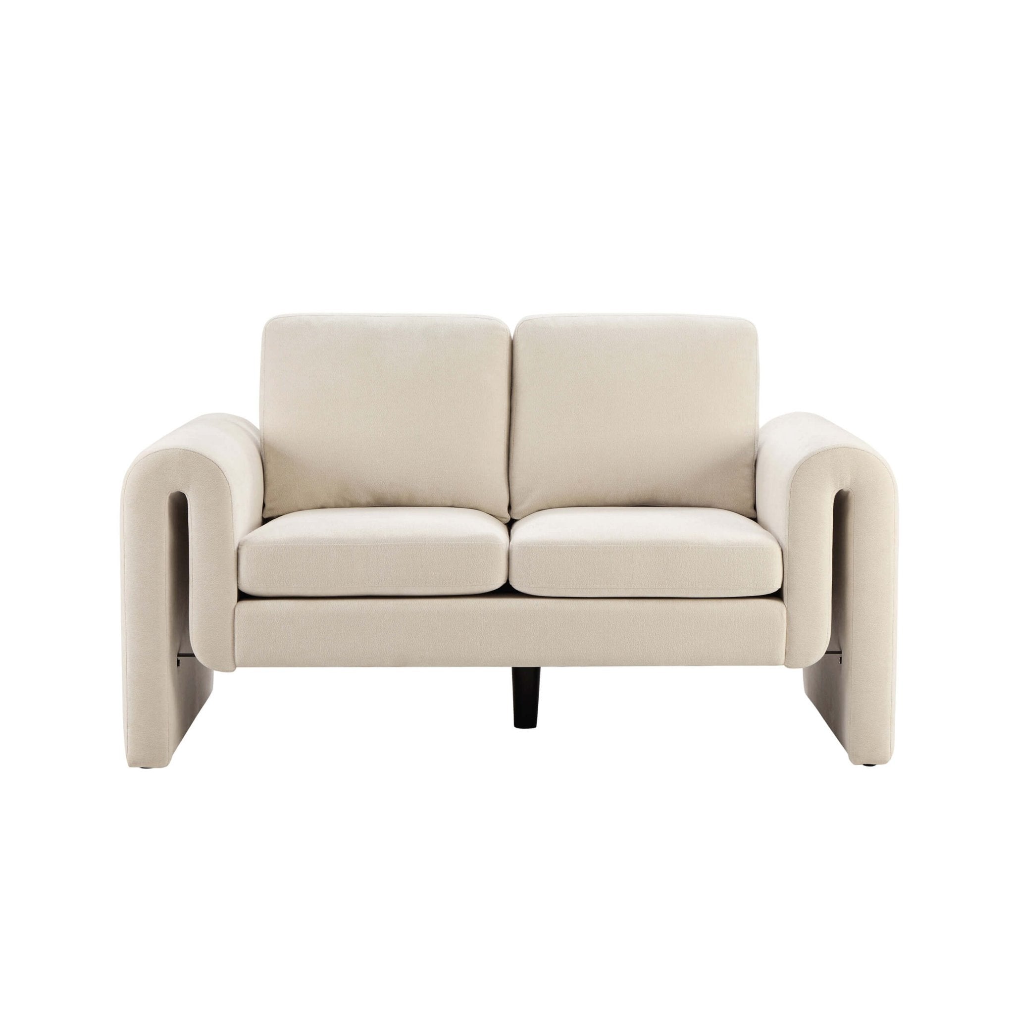 Compact 2 Seater Sofa - Chenille Ivory – Petite in size but full of style, the 2-Seater Compact is ideal for smaller spaces in need of big comfort