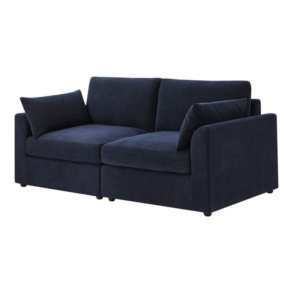 2 Seater Sofa - Chenille Navy – Elegant proportions, soft fabric, and effortlessly stylish, meet the 2-Seater