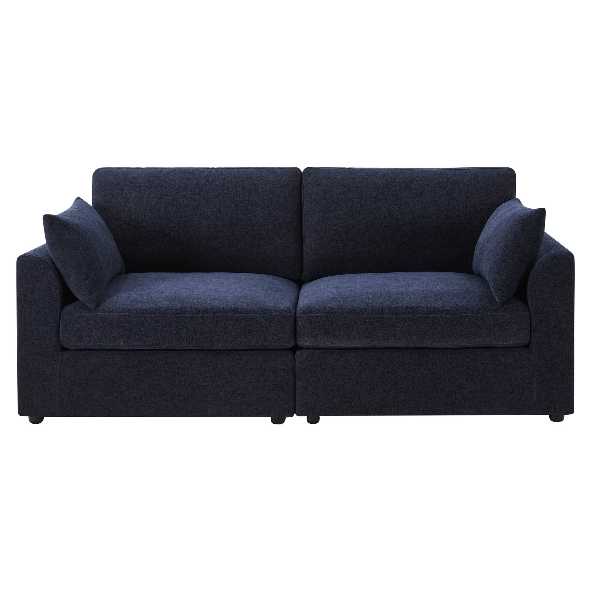 2 Seater Sofa - Chenille Navy – Elegant proportions, soft fabric, and effortlessly stylish, meet the 2-Seater
