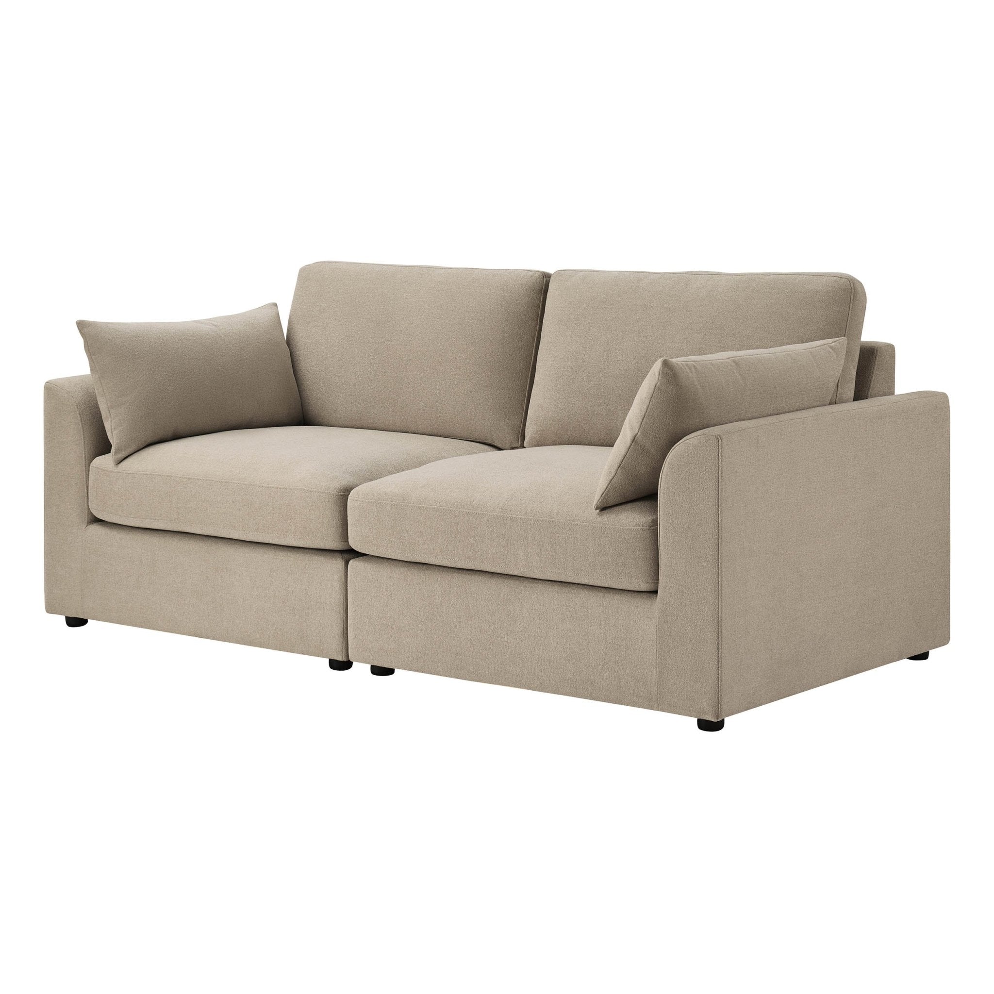 2 Seater Sofa - Chenille Oatmeal – Elegant proportions, soft fabric, and effortlessly stylish, meet the 2-Seater