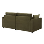 2 Seater Sofa - Chenille Olive – Elegant proportions, soft fabric, and effortlessly stylish, meet the 2-Seater