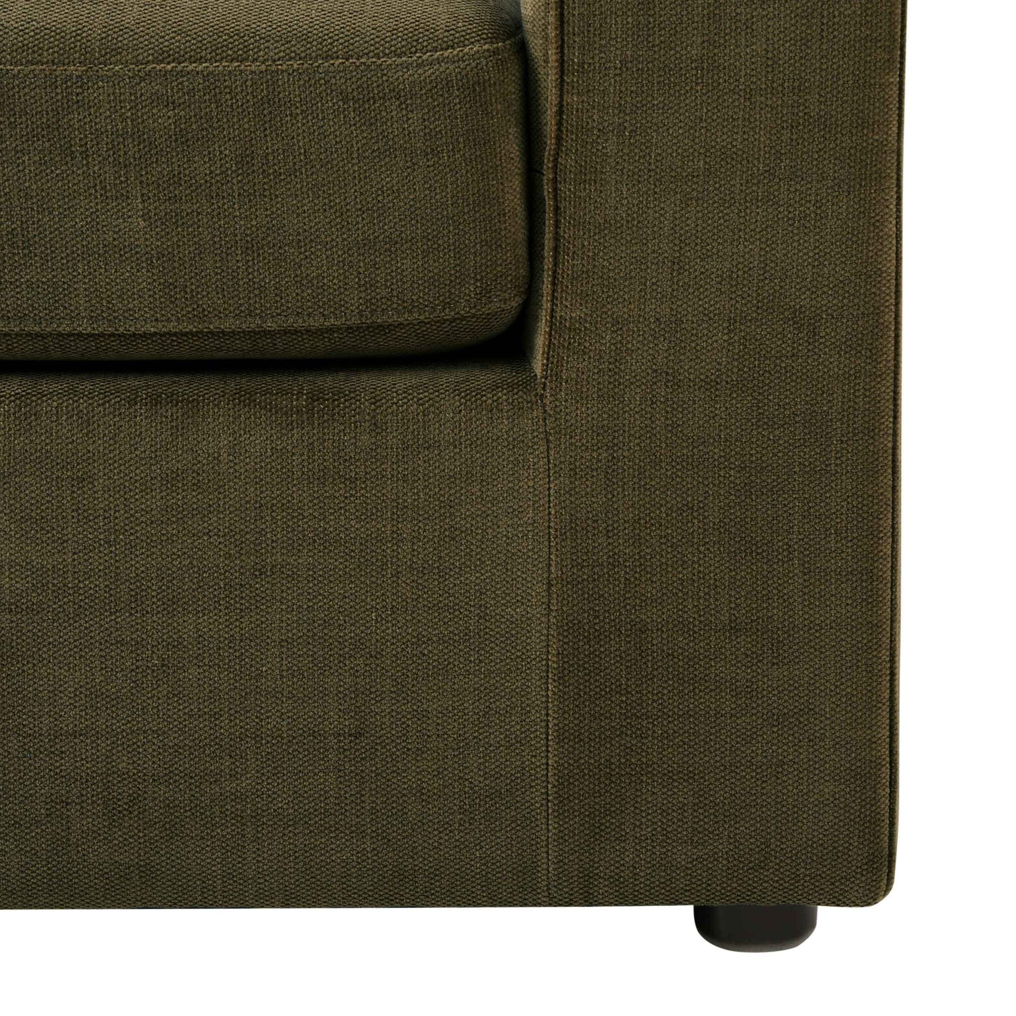 2 Seater Sofa - Chenille Olive – Elegant proportions, soft fabric, and effortlessly stylish, meet the 2-Seater