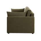 2 Seater Sofa - Chenille Olive – Elegant proportions, soft fabric, and effortlessly stylish, meet the 2-Seater