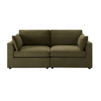 2 Seater Sofa - Chenille Olive – Elegant proportions, soft fabric, and effortlessly stylish, meet the 2-Seater