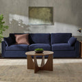 3 Seater Sofa - Chenille Navy – For those who love to stretch out or share the space, the 3-Seater offers room to lounge in laid-back style
