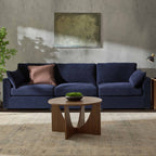 3 Seater Sofa - Chenille Navy – For those who love to stretch out or share the space, the 3-Seater offers room to lounge in laid-back style