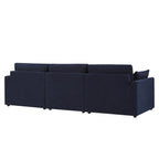 3 Seater Sofa - Chenille Navy – For those who love to stretch out or share the space, the 3-Seater offers room to lounge in laid-back style
