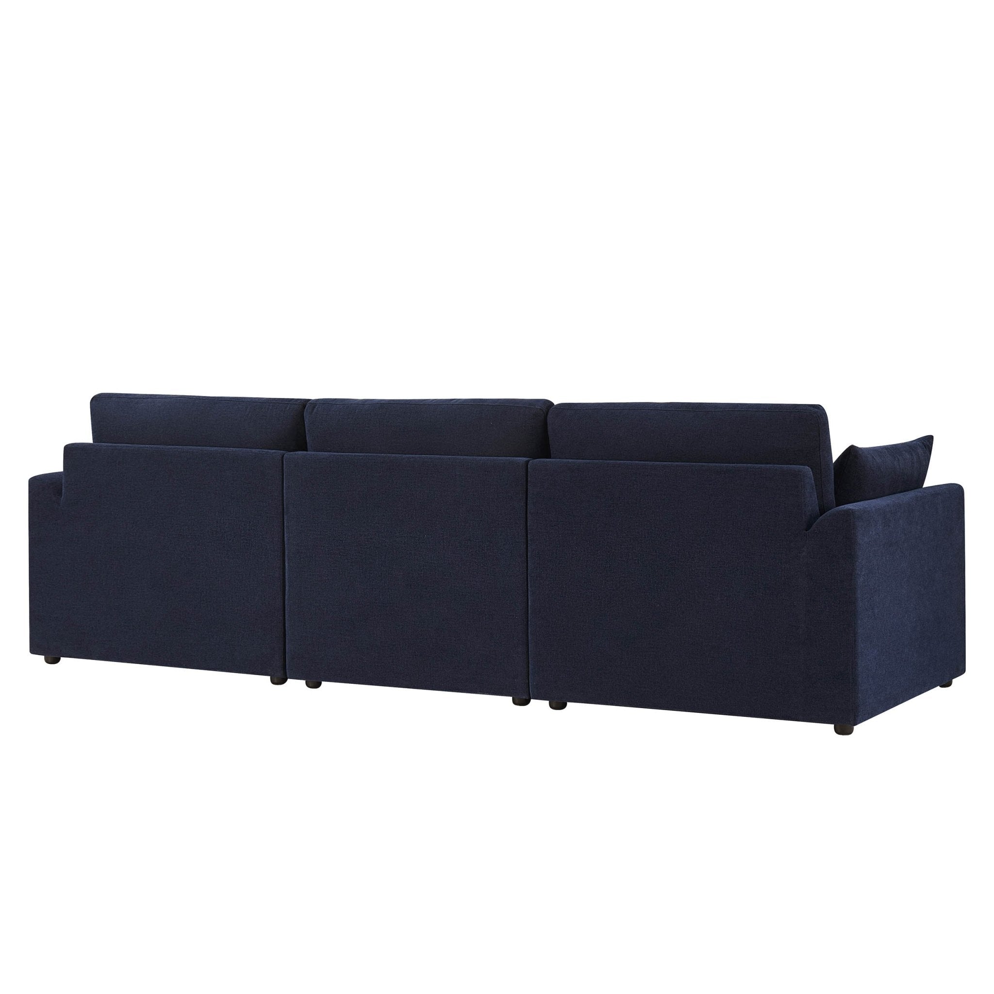 3 Seater Sofa - Chenille Navy – For those who love to stretch out or share the space, the 3-Seater offers room to lounge in laid-back style