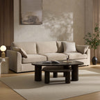 3 Seater Sofa - Chenille Oatmeal – For those who love to stretch out or share the space, the 3-Seater offers room to lounge in laid-back style