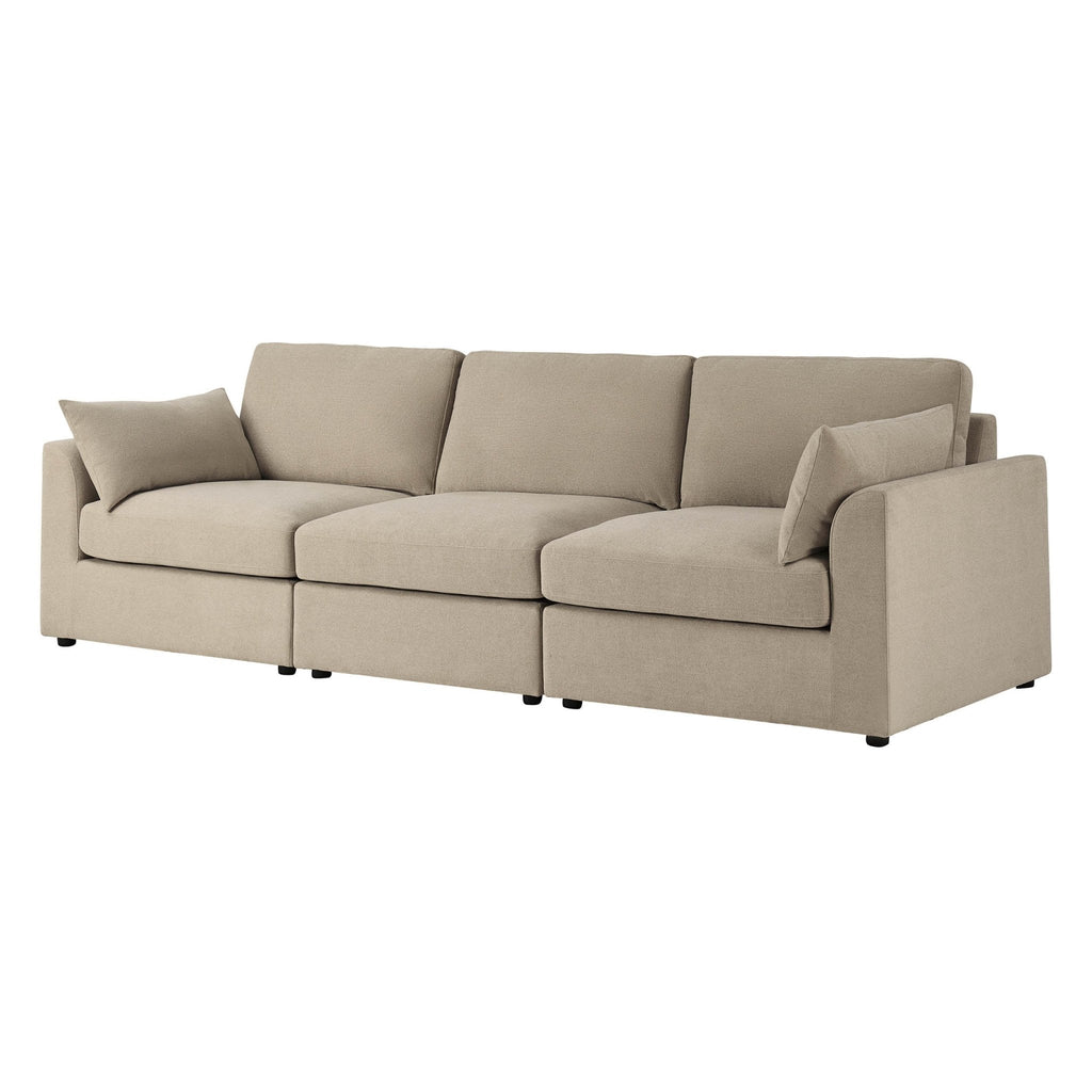 3 Seater Sofa - Chenille Oatmeal – For those who love to stretch out or share the space, the 3-Seater offers room to lounge in laid-back style