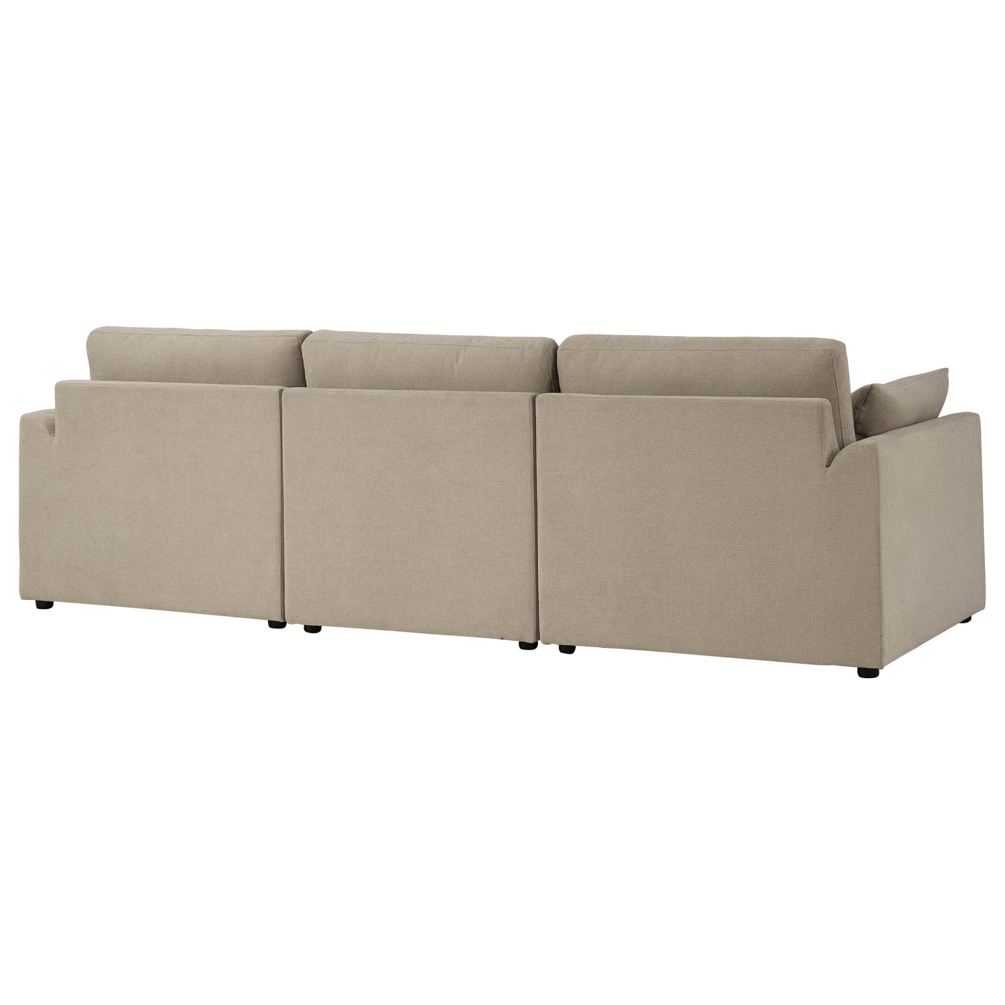 3 Seater Sofa - Chenille Oatmeal – For those who love to stretch out or share the space, the 3-Seater offers room to lounge in laid-back style