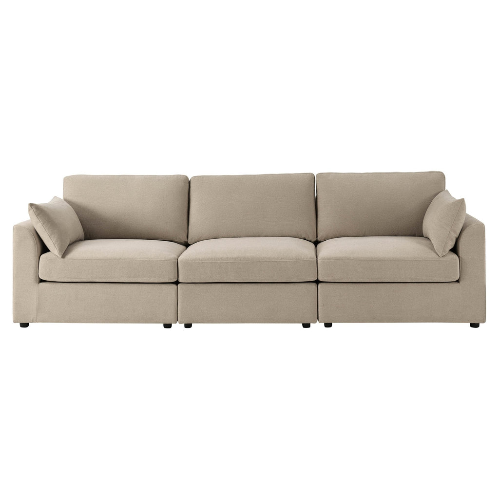 3 Seater Sofa - Chenille Oatmeal – For those who love to stretch out or share the space, the 3-Seater offers room to lounge in laid-back style